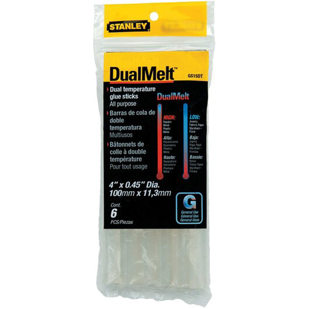 Stanley Glue stick Dual Temp 7/16’’x4’’ 6/pack GS-15DT