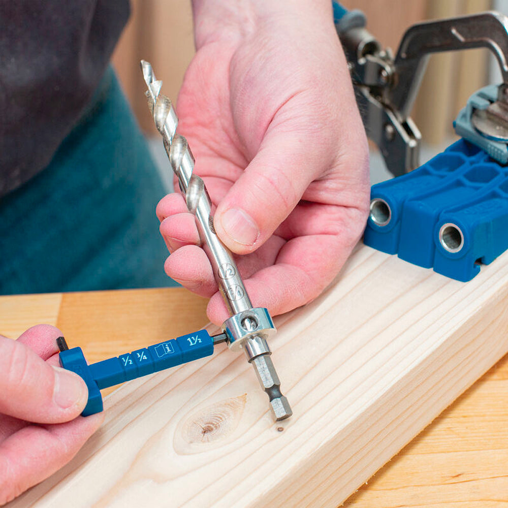 Easy Start Drill Bit with Collet and Gauge - Kreg