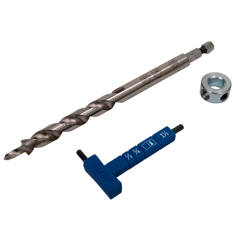 Easy Start Drill Bit with Collet and Gauge - Kreg