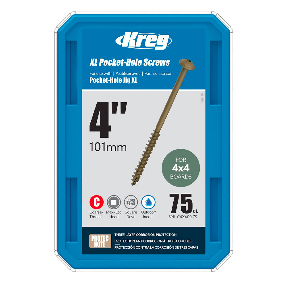 Vis hd 4’’ x 14 protec-kote maxi-loc, 75/bte - Kreg