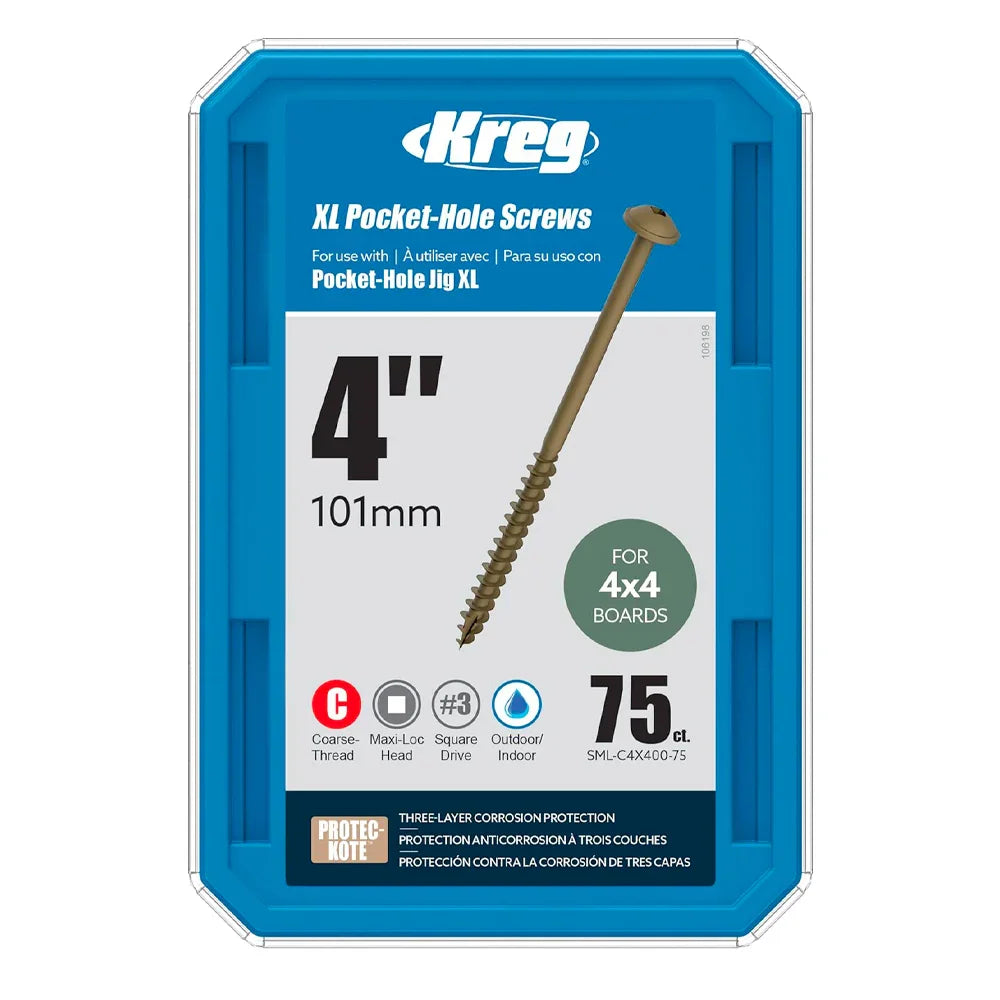 Vis hd 4’’ x 14 protec-kote maxi-loc, 75/bte - Kreg