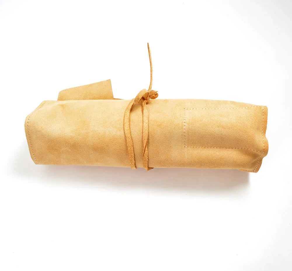 Étui en cuir pour 8 ciseaux à bois