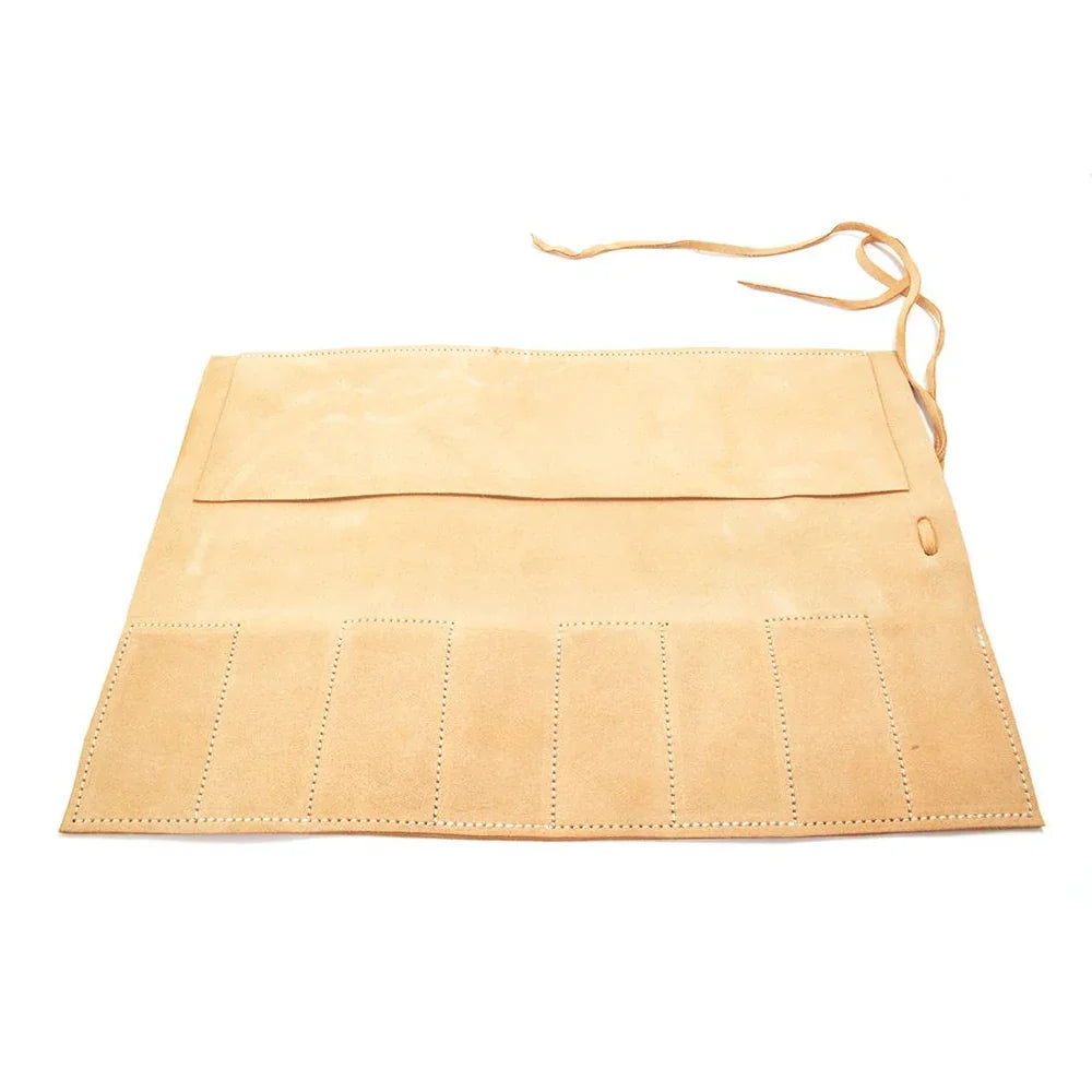 Étui en cuir pour 8 ciseaux à bois