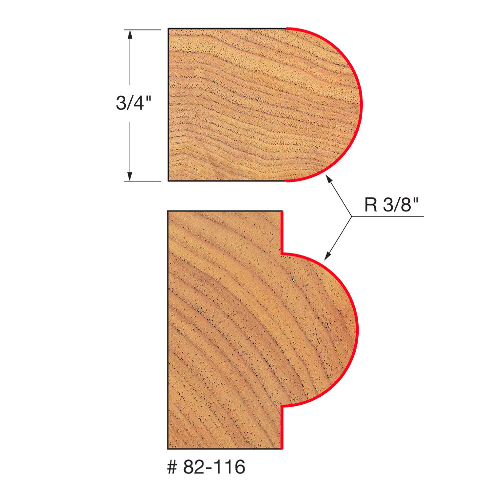 Mèches de toupie pour demi-rond - Freud