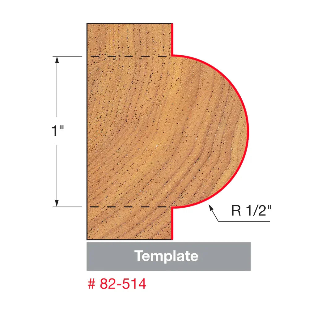 Half round bits with bearing - Freud