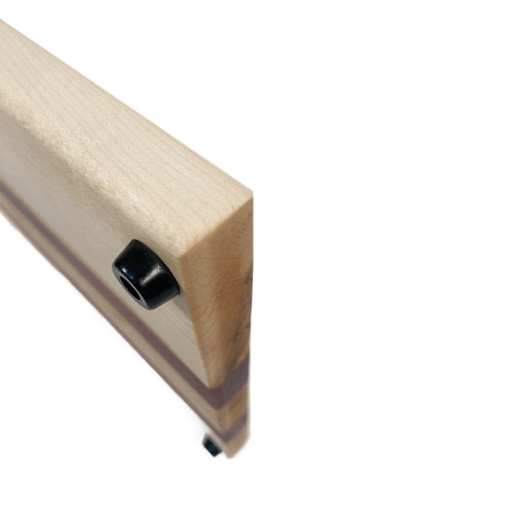 Rustic Maple Charcuterie Board with Purpleheart Inlay – 3/4" x 10" x 18"