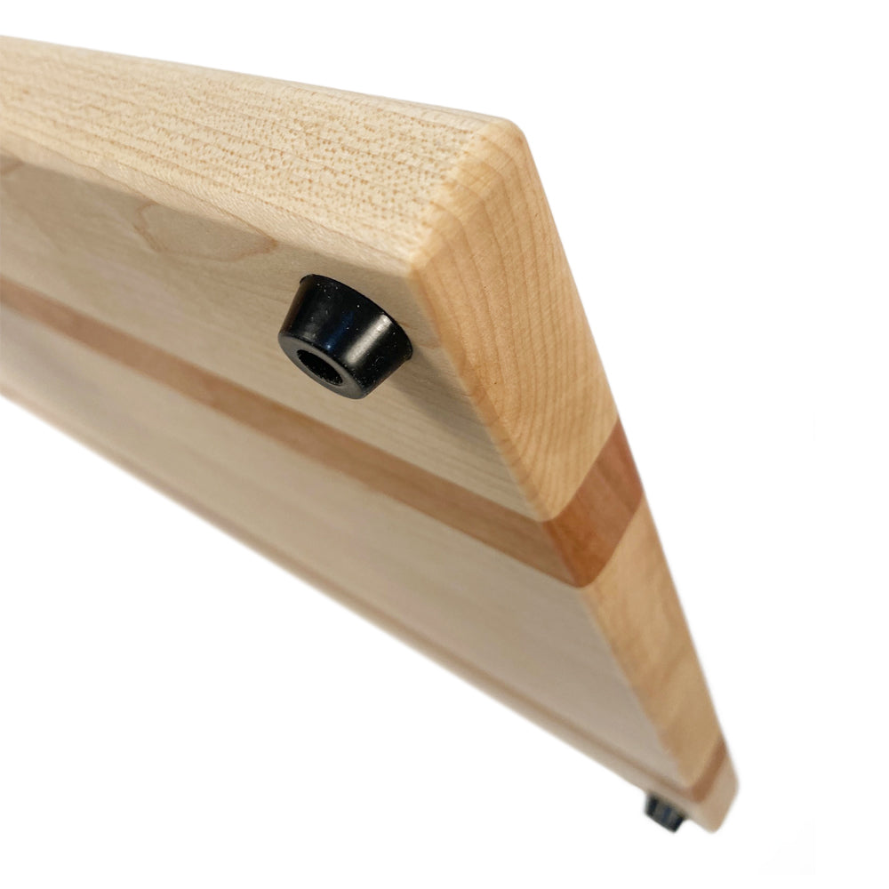 Planche à découper en érable avec insertion de cerisier – 3/4" x 12" x 18"