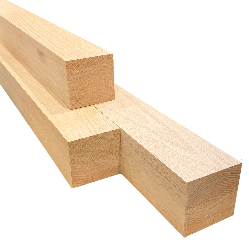 Laminated red oak block - 3 ½’’ x 3 ½’’ x 48’’