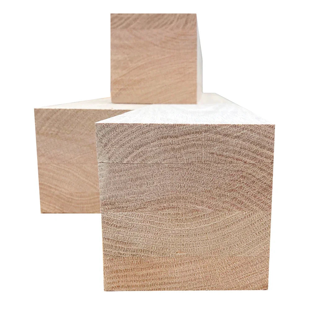 Laminated red oak block - 3 ½’’ x 3 ½’’ x 48’’