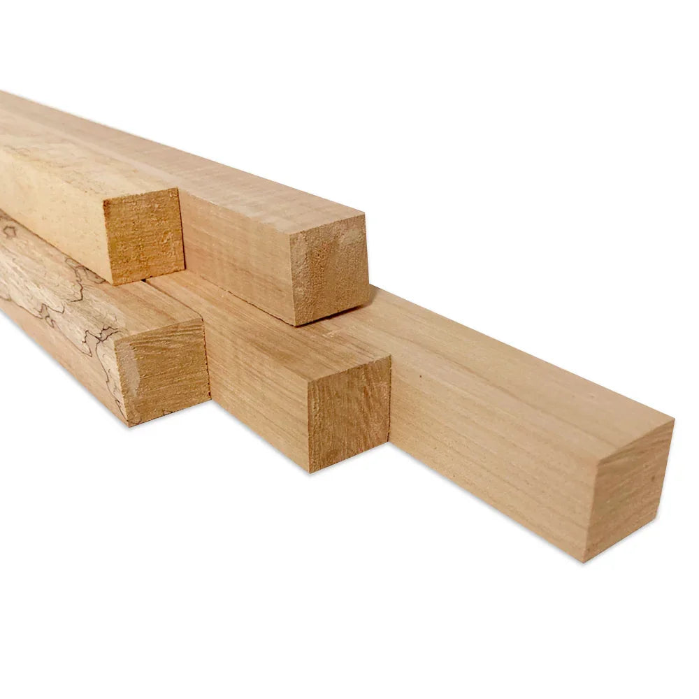 Figured Maple Block 1" x 1" x 17"