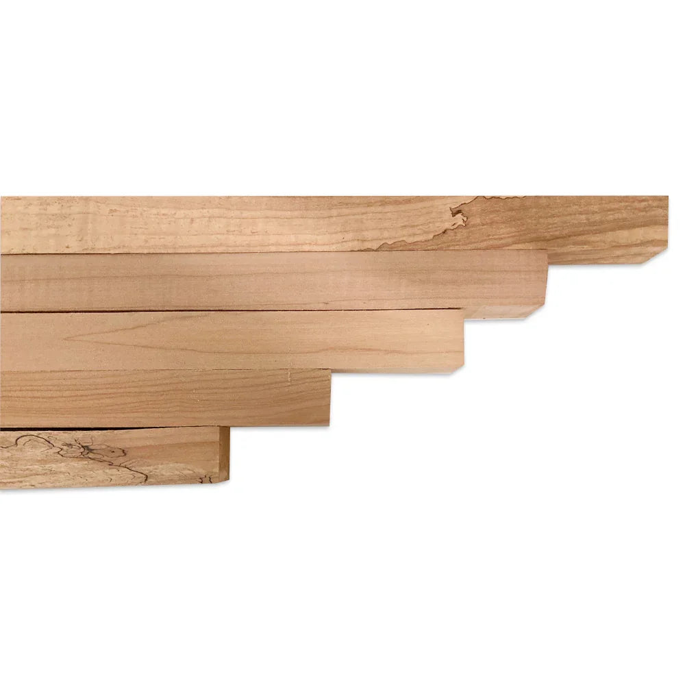 Figured Maple Block 1" x 1" x 17"