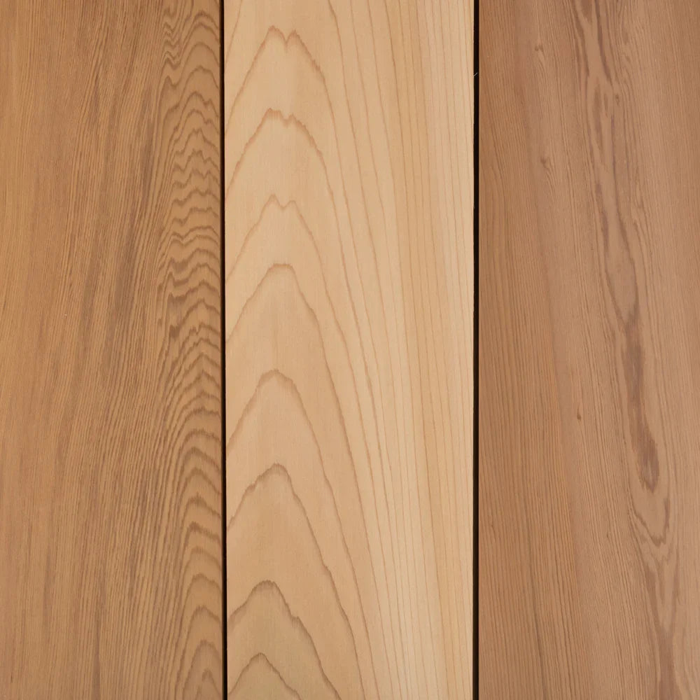 Planches de cèdre rouge de l'Ouest 1"