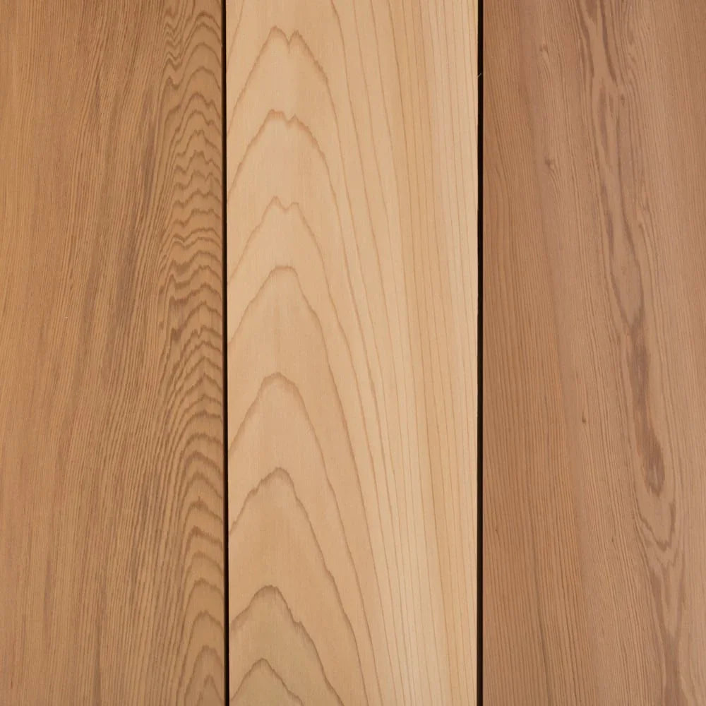 Planches de cèdre rouge de l'Ouest 1"