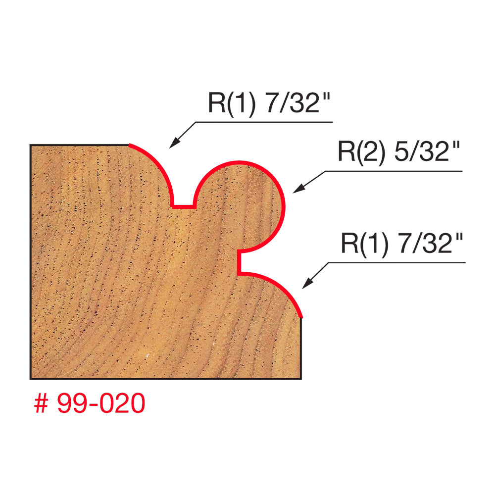 Mèche de toupie pour bourrelet de coin avec coussinet - Freud