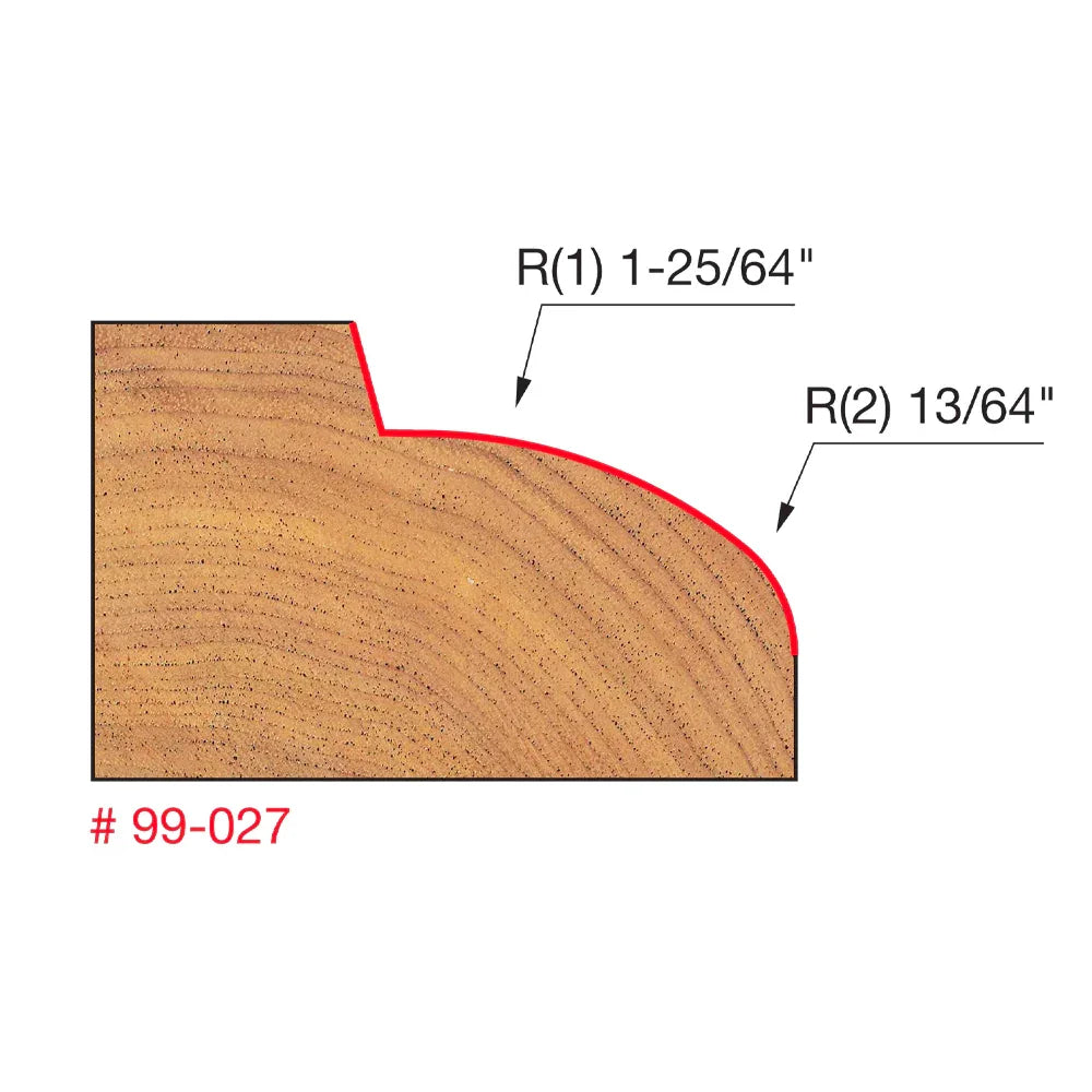 Table edge and handrail bit - Freud