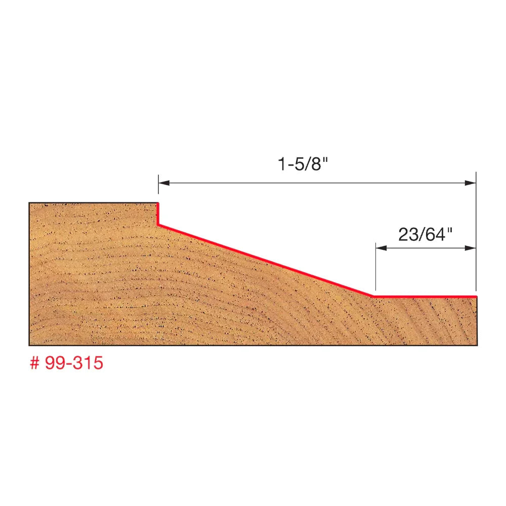 Vertical raised panel bit - Freud