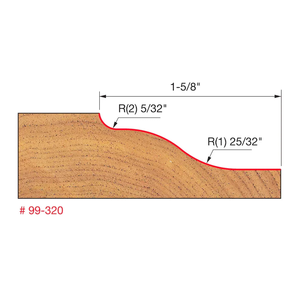 Vertical raised panel bit - Freud