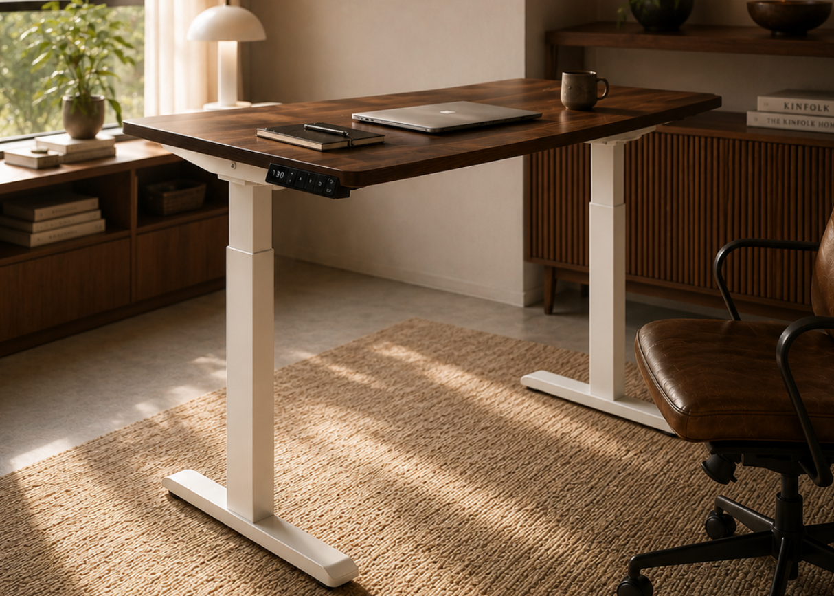 Adjustable white desk frame - Motion II