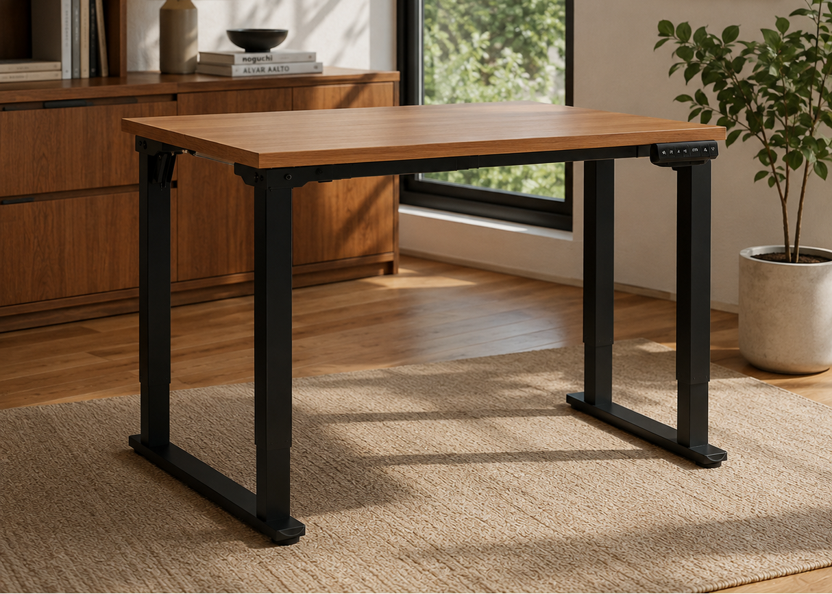Black adjustable frame for desk - Quadra