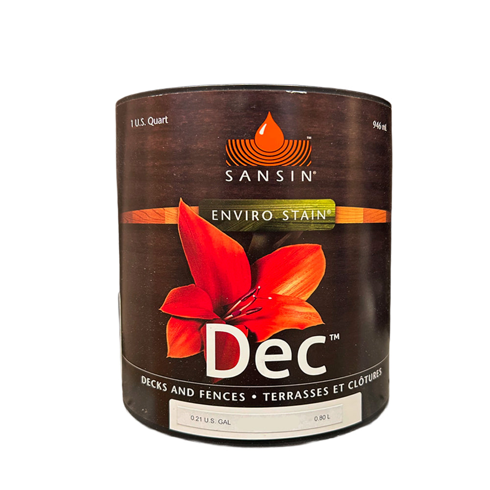 Teinture pour bois extérieur - Sansin DEC-2 - Couleurs Saturées et Ultra-Saturées 946ml