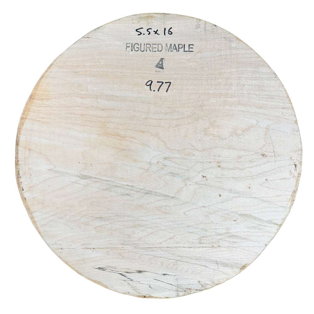 Bloc rond en érable figuré 12/4 Grade A
