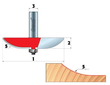 3 1/2" Raised Panel Bit - Freud