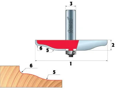 2+2 Raised Panel bit - Freud