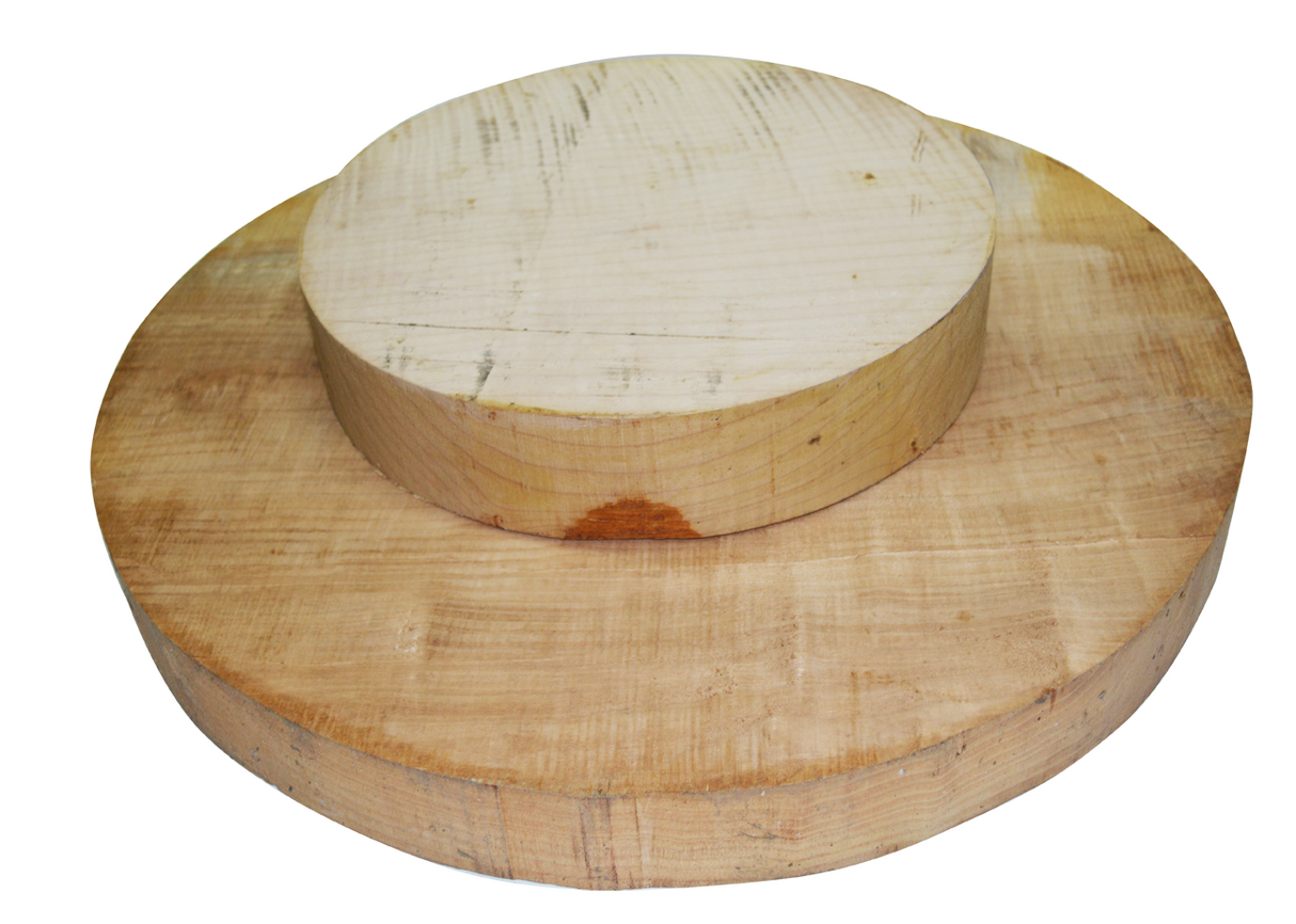 Bloc rond en érable figuré 10/4 Grade AAA