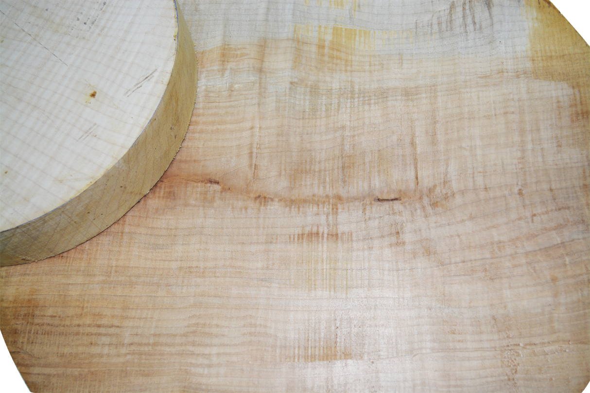 Bloc rond en érable figuré 10/4 Grade AAA