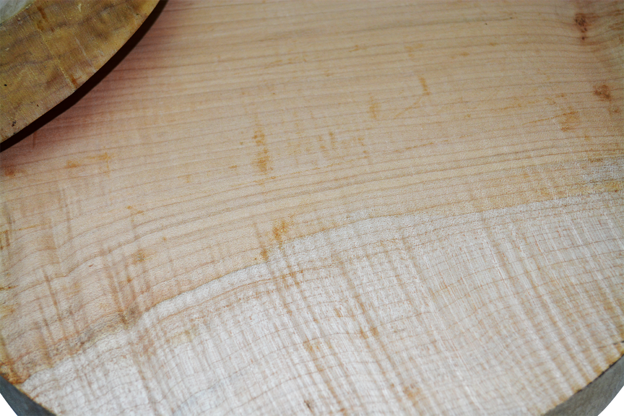 8/4 Grade AA Figured Maple Round Block