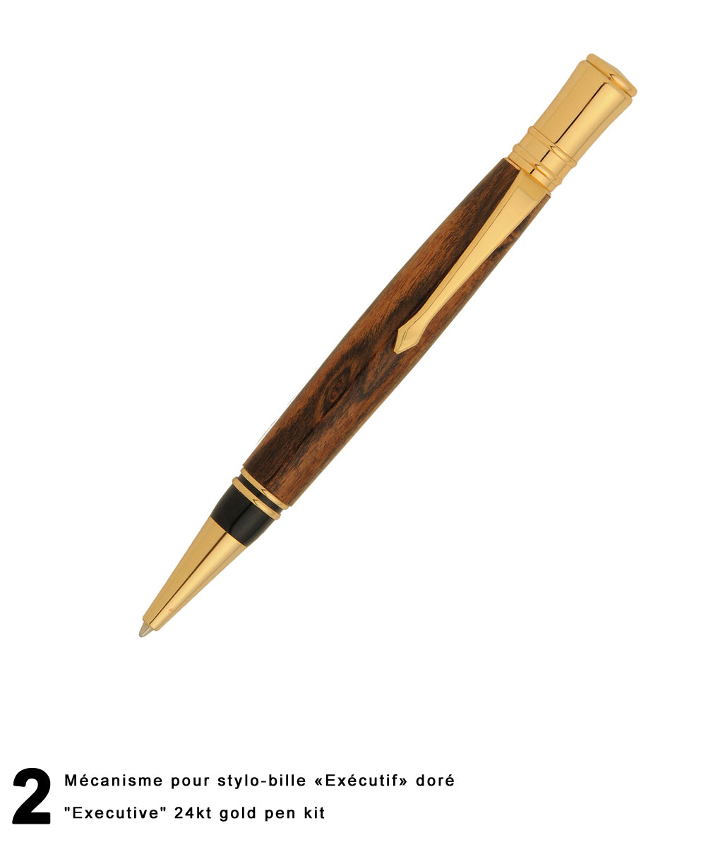 "Executive" style pens kit - "Twist" mechanism