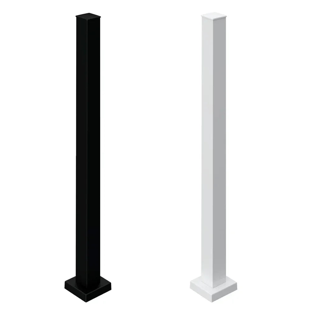Entourage Black or White Pebble Stair Post - Kool-Ray