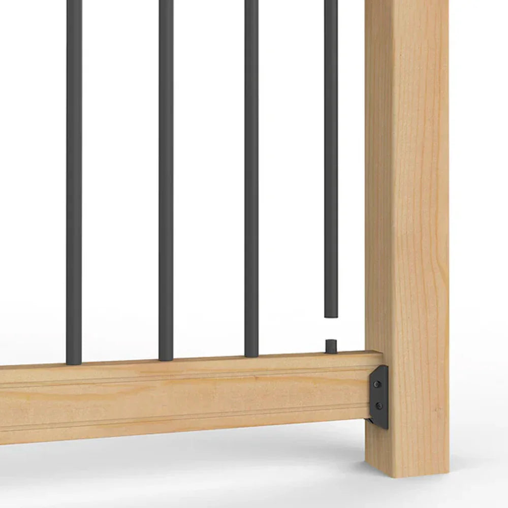 Classic Round Aluminum Baluster Black 26" to 36" - Deckorators