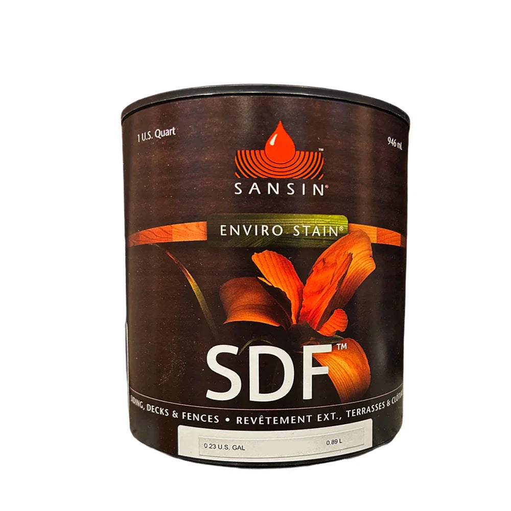 Teinture pour bois extérieur - Sansin SDF-2 - Couleurs Saturées et Ultra-Saturées 946ml