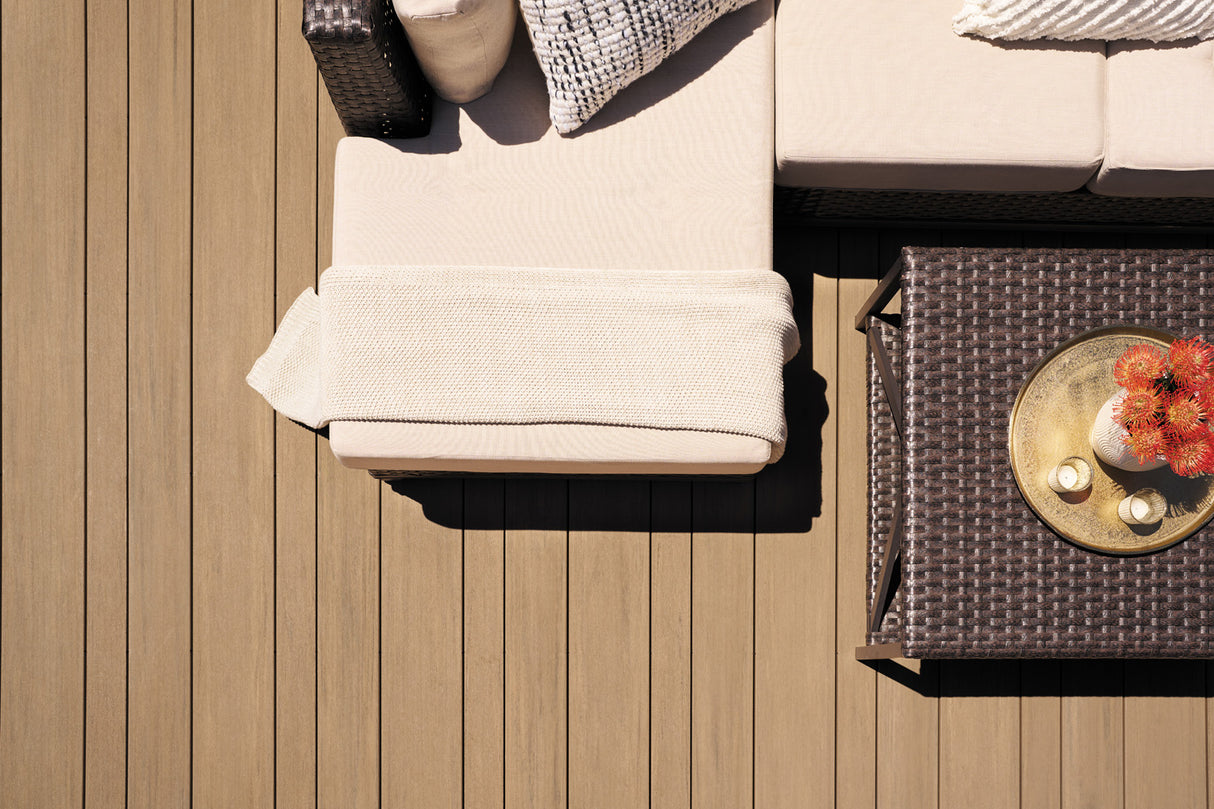 Planche de terrasse carrée en PVC Avancé 1" x 6" TimberTech Vintage - Weathered Teak