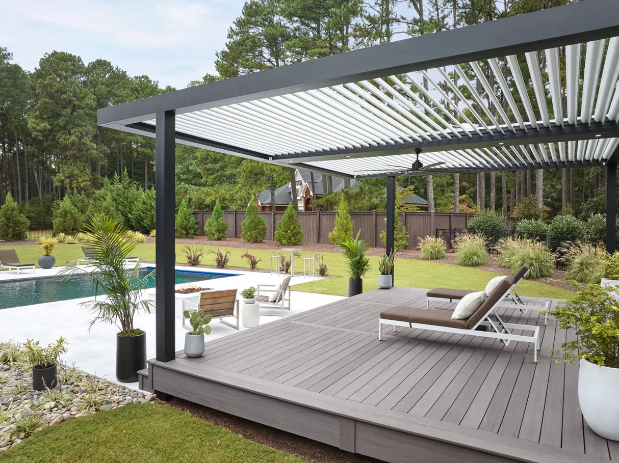 Contremarche de terrasse en PVC Avancé 3/4" x 7 1/4" x 12' TimberTech Landmark - Castle Gate