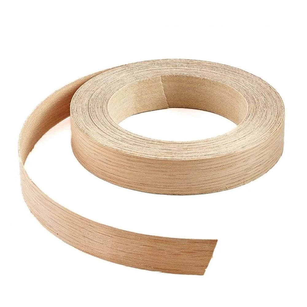 Bande de chant en bois de chêne blanc préencollées