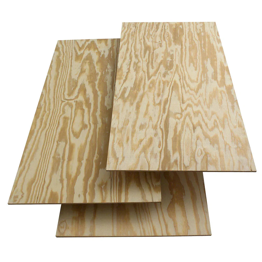 BCX Pine Plywood, 1-Side Finish - 4' x 8'