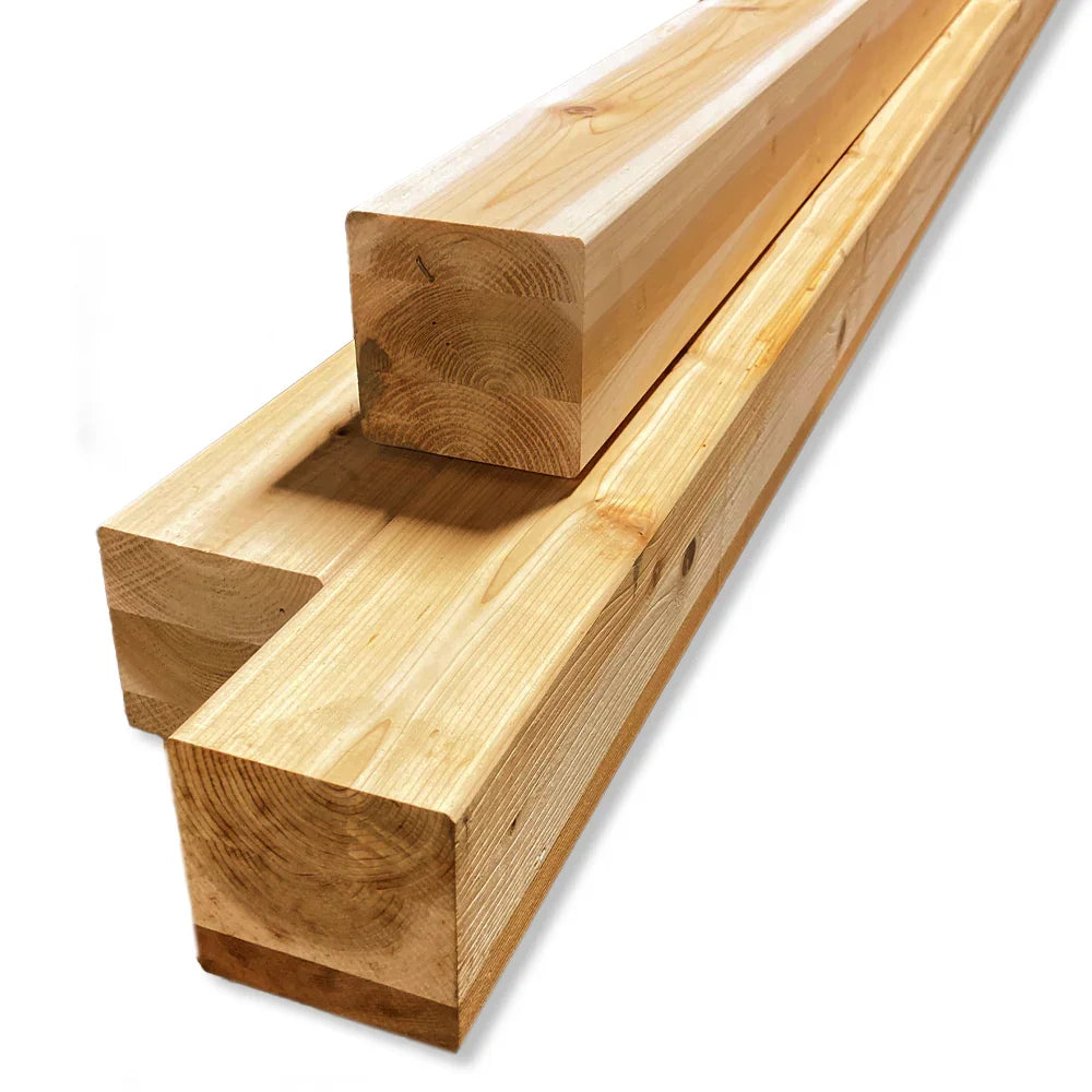 Cèdre rouge Sélection Patio Lamelé-Collé 4" x 4" x 96'' nominale (3 1/2'' x 3 1/2'' réelle)