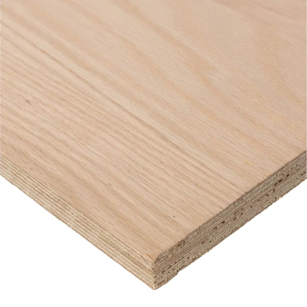 Panneaux en chêne rouge - 4' x 8'