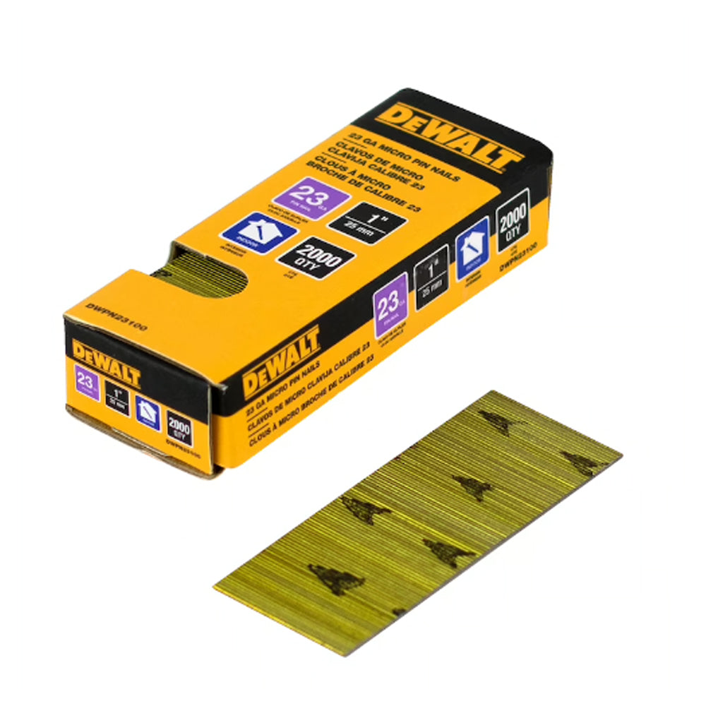 Headless pin nail 23 ga - 2000/pkg - DeWalt
