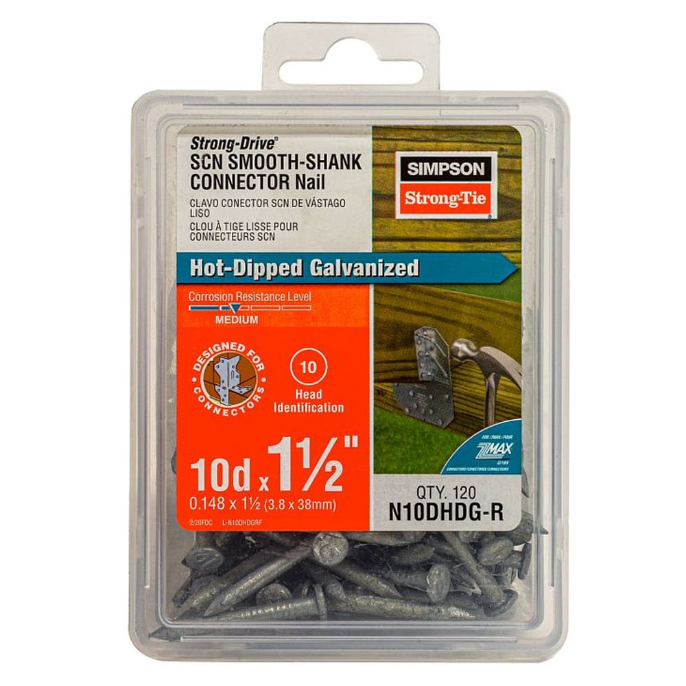 Hot-dip galvanized nails for stirrups