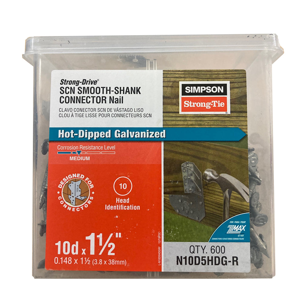 Hot-dip galvanized nails for stirrups