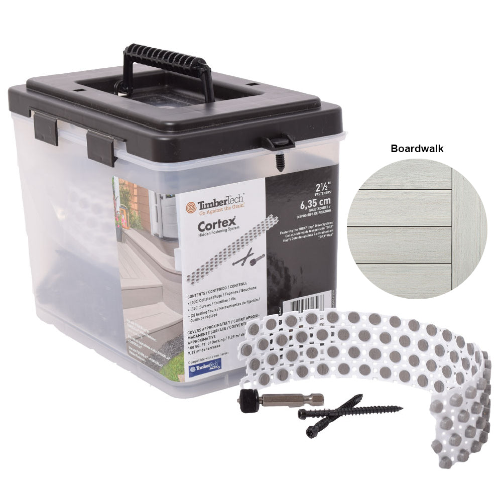 Carbon screws + Cortex plugs 350S/400P (100 sq.ft) - BOARDWALK