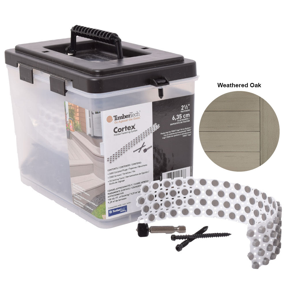 Carbon + Cortex Plugs 224S/300P (100 li.ft.) - WEATHERED OAK