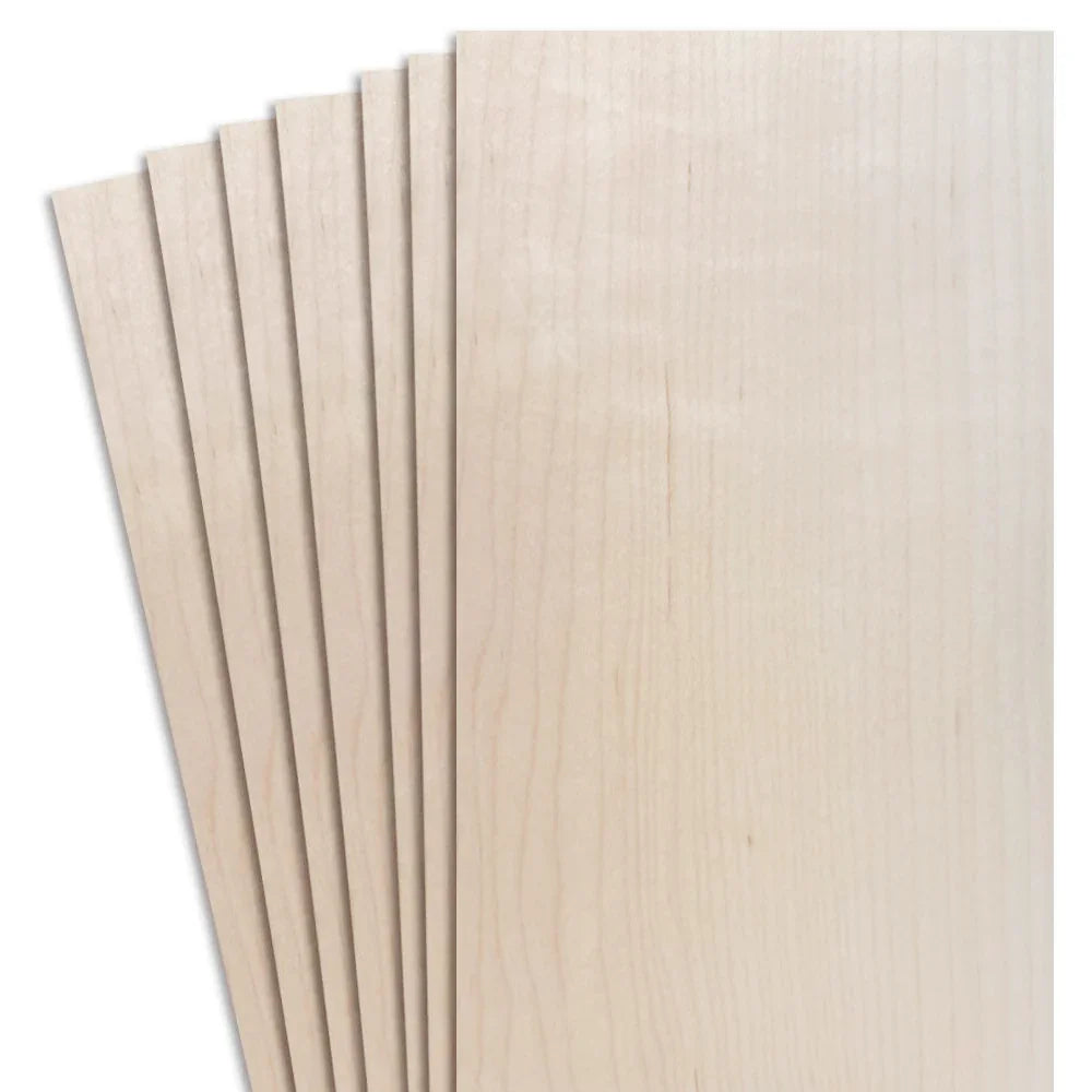 Coupon de placage en érable 4,5’’ à 7,5’’ x 12’’ (3 p.c.)