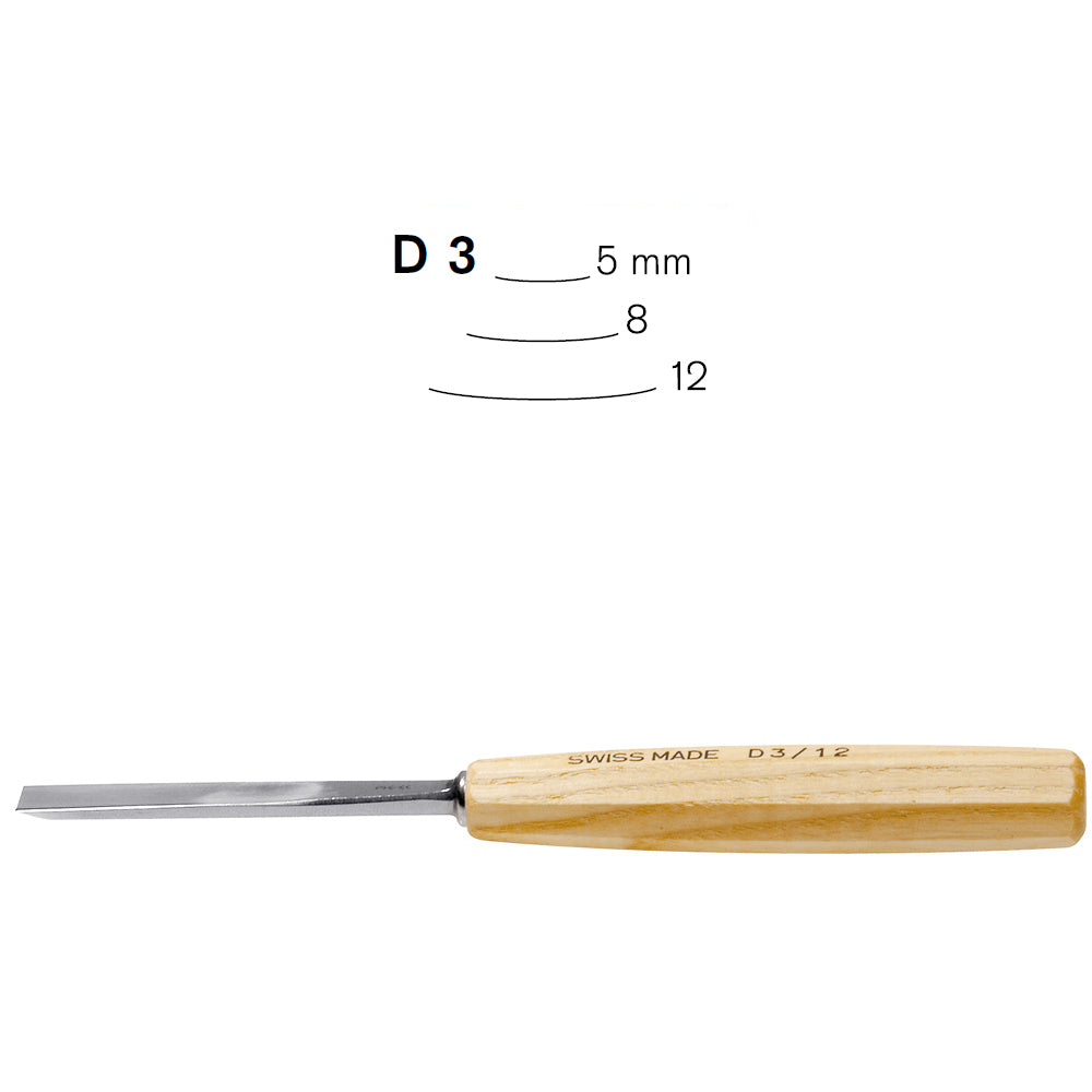 Gouges pour amateurs N°D3 - Pfeil. Fabriqué en Suisse