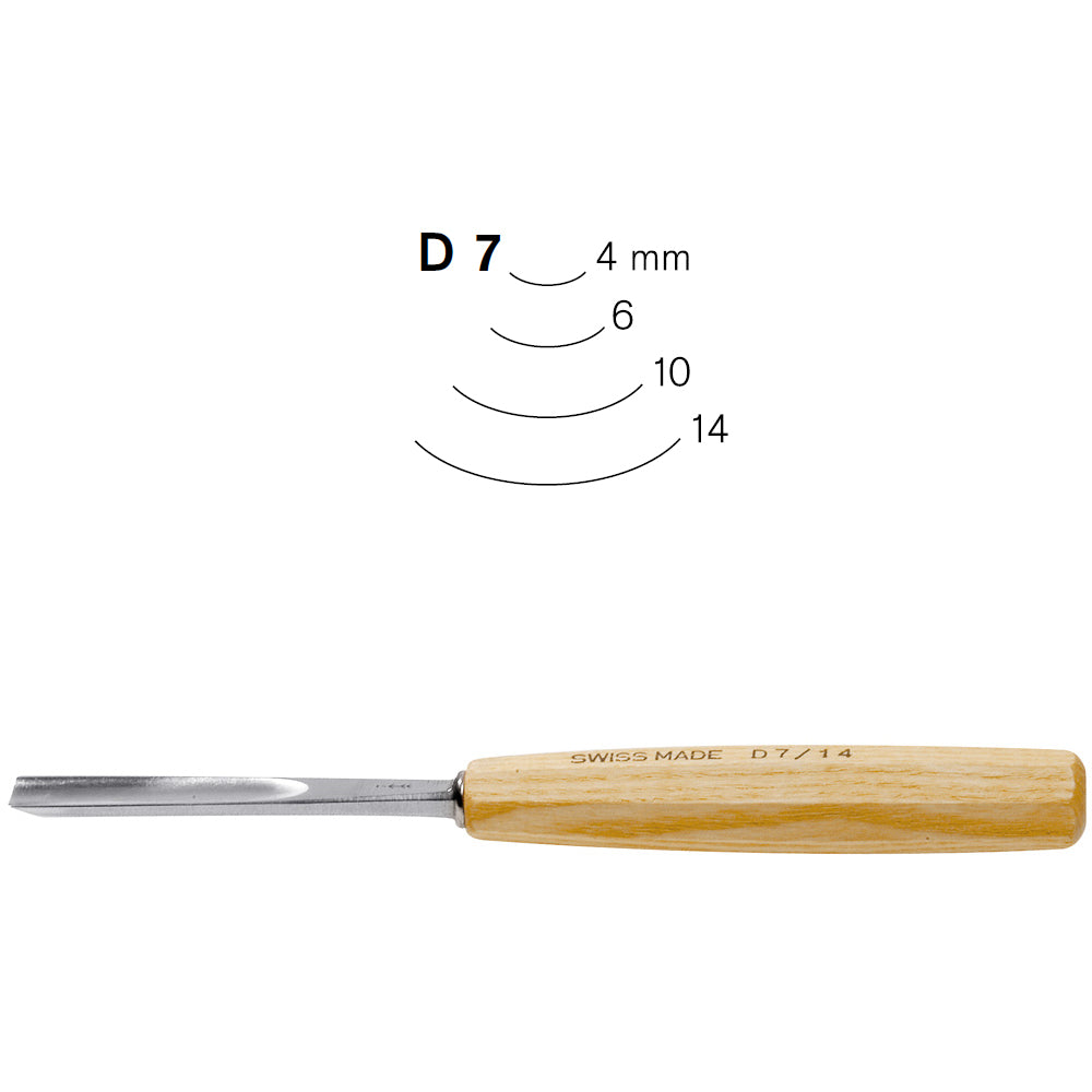 Gouges pour amateurs N°D7 - Pfeil. Fabriqué en Suisse