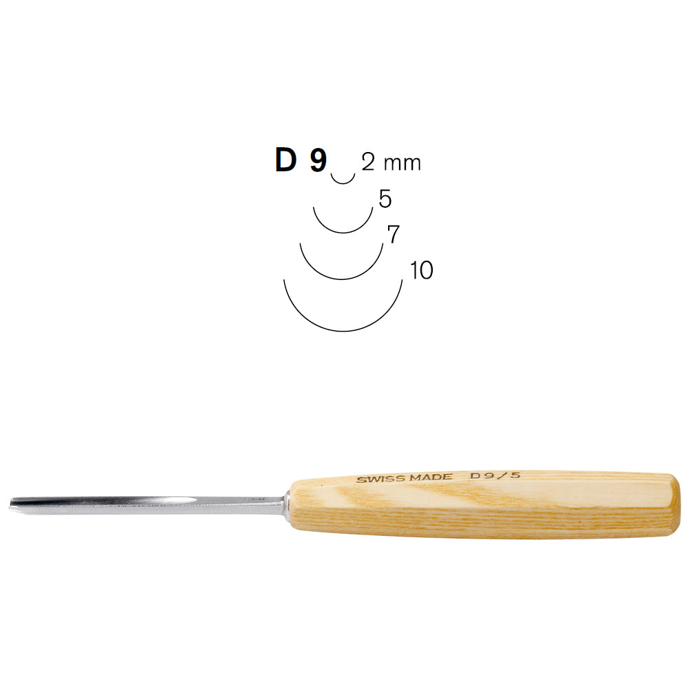 Gouges pour amateurs N°D9 - Pfeil. Fabriqué en Suisse