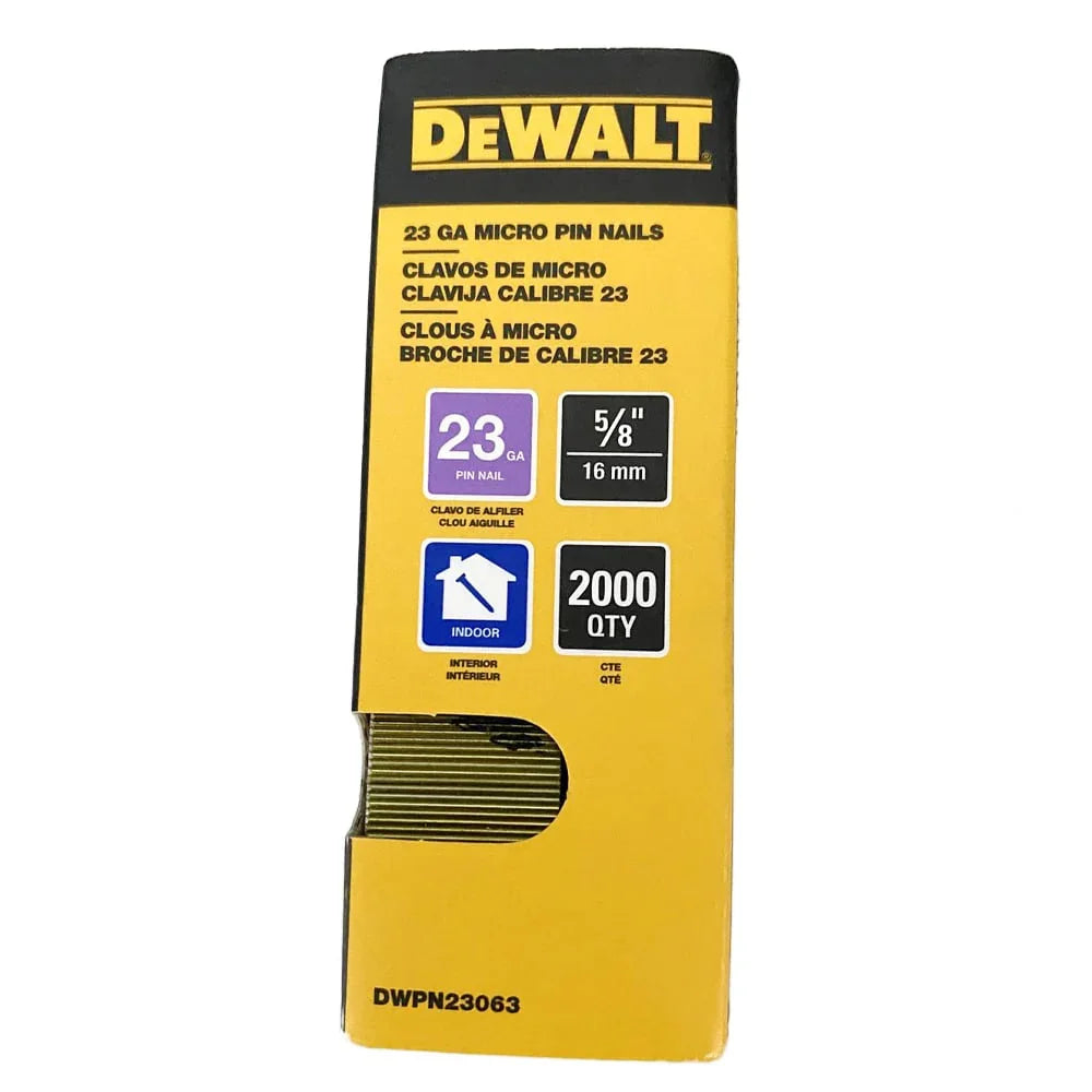 Clous sans tête calibre 23 - 2000/pqt - DeWalt
